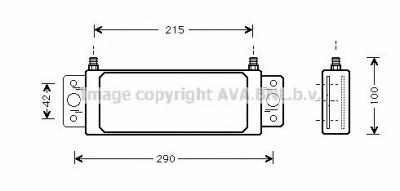 AVA QUALITY COOLING al3050 -  масляный радиатор, двигательное масло